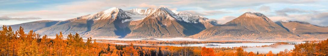 Bulkley Valley mountains in fog