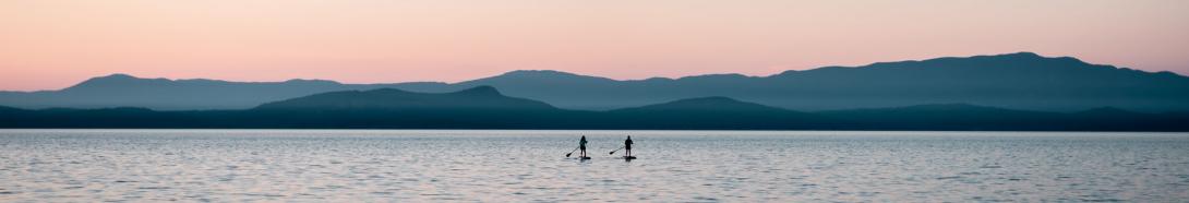 paddleboarders near Parksville